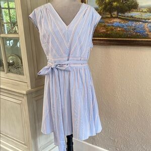 Vineyard Vines Blue and White Striped Mini Dress